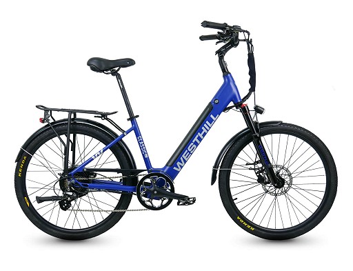 Preview image of Westhill Classic ST 26″ Step Through Electric Bike Blue - Ex Hire Bike