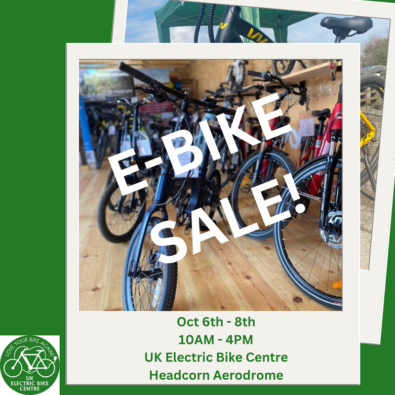 SALE! At least 10% off any E-bike from our showroom