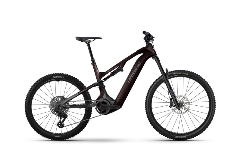 Haibike Allmtn CF 9 eMountain Bike in Black/Platinum Glossy