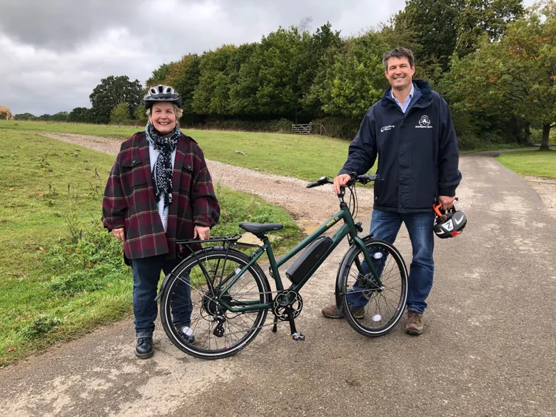 Marcus with an Awesome ebike on display