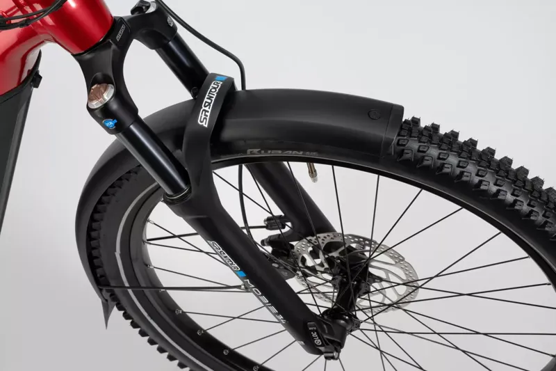 Haibike Trekking 7 High Electric Hybrid Bike Extra Large - Fruity Red/Blue-4
