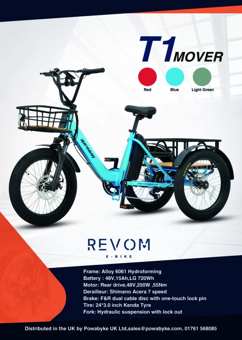 Revom T1 Folding Urban Trike-1