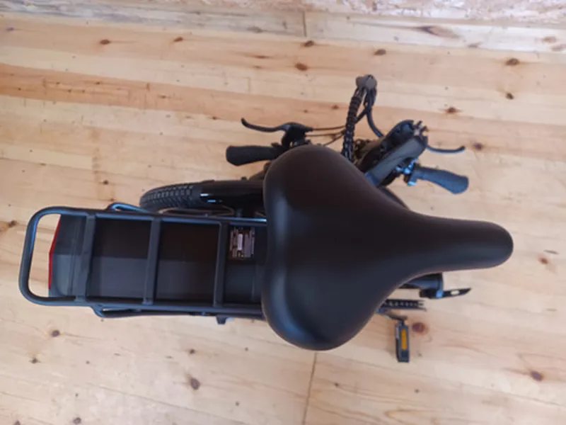 Ampere Alter Low Step Through Folding Ebike - Black-5