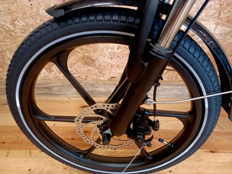 Ampere Alter Low Step Through Folding Ebike - Black-7