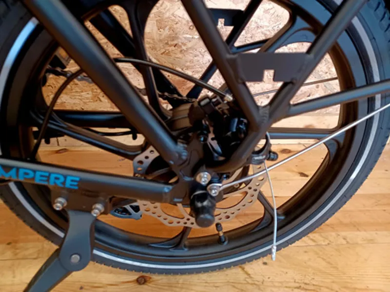 Ampere Alter Low Step Through Folding Ebike - Black-8