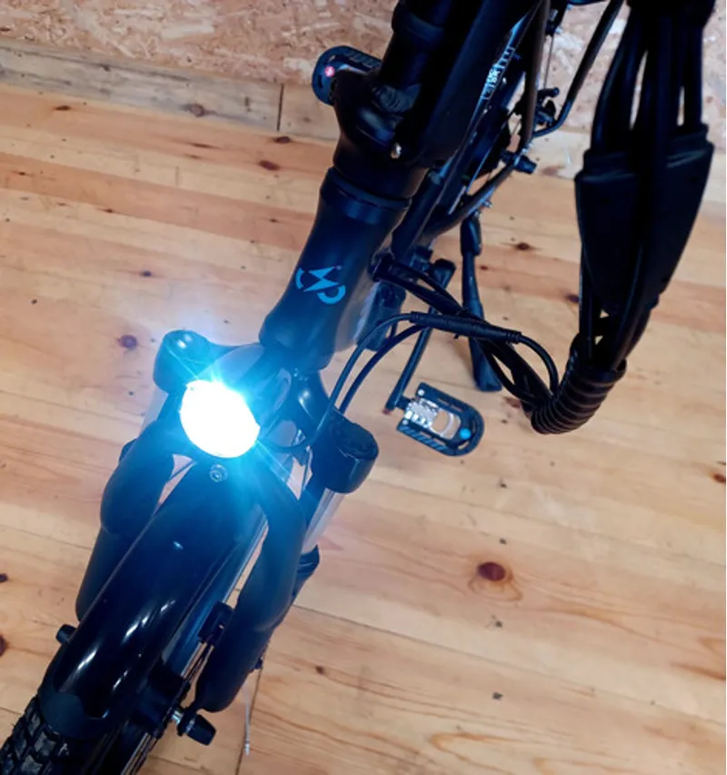 Ampere Alter Low Step Through Folding Ebike - Black-9