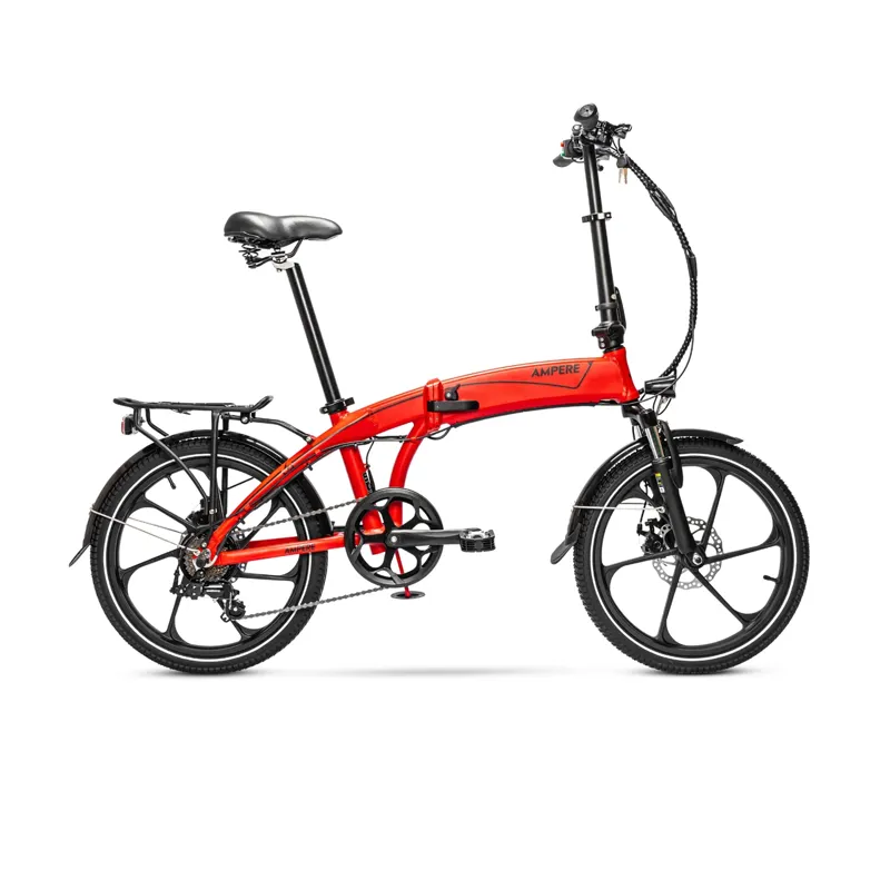 Ampere Mode Folding Electric Bike - Red