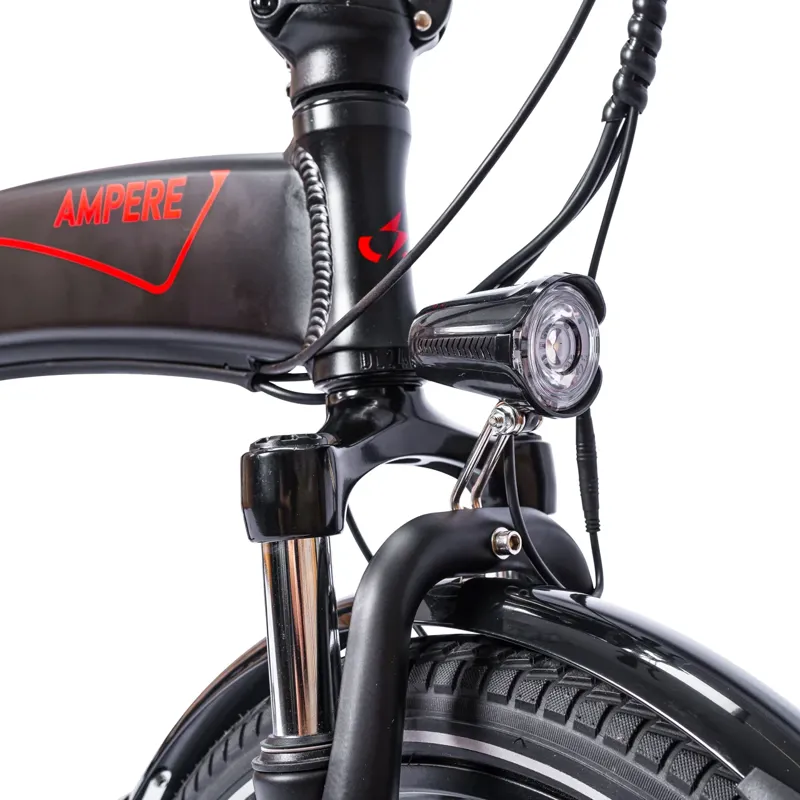 Ampere Mode Folding Electric Bike - Red-7