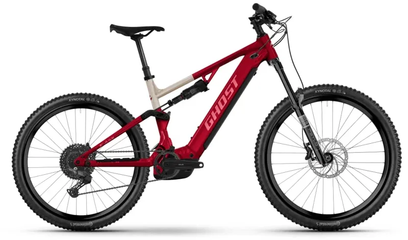 Ghost E-Asx Essential Electric Full Suspension MTB - Rebel Red/Coffee