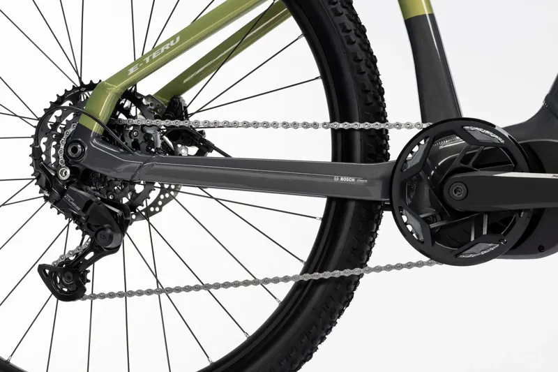 Ghost E-Teru Electric Mountain Bike - Grey/Green-3