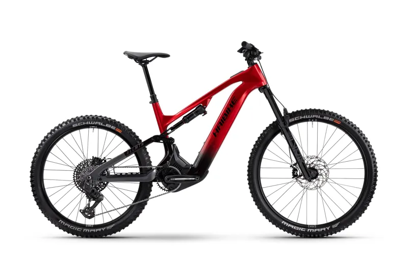 Haibike ALLMTN CF 9 Full Suspension Mountain Bike Large - Red