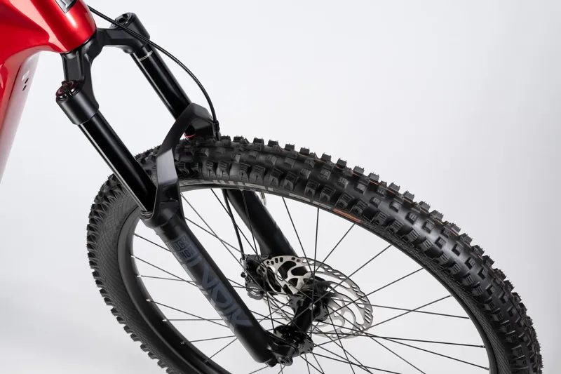 Haibike ALLMTN CF 9 Full Suspension Mountain Bike Large - Red-4