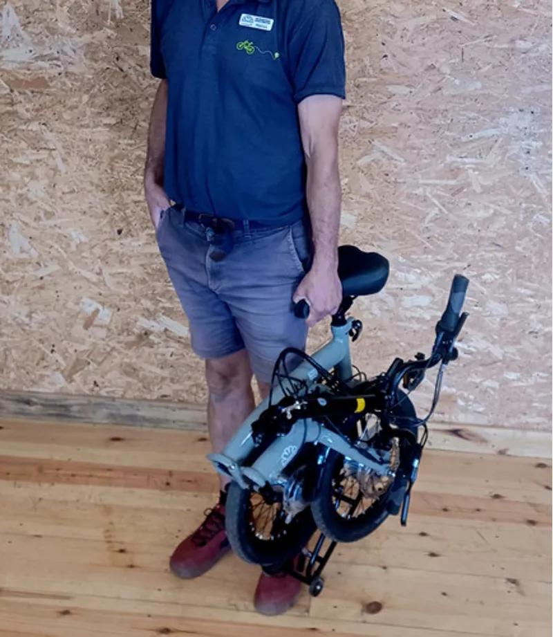 Awesome Sprint E Folding Ultra Light Electric Bike in Grey-4