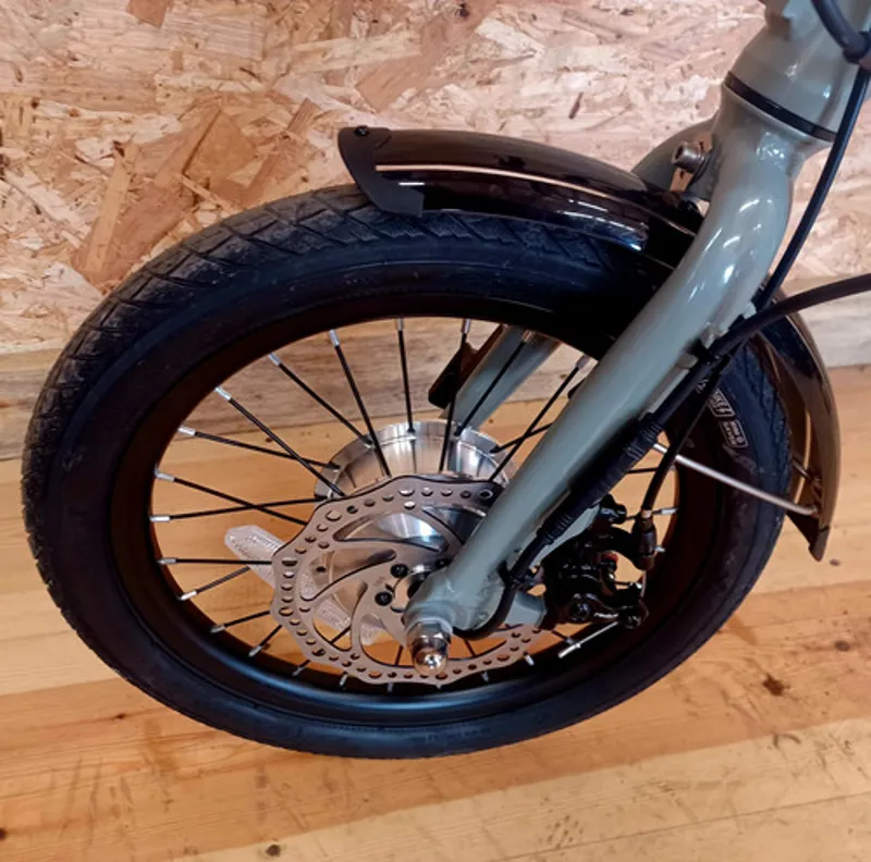 Awesome Sprint E Folding Ultra Light Electric Bike in Grey-6