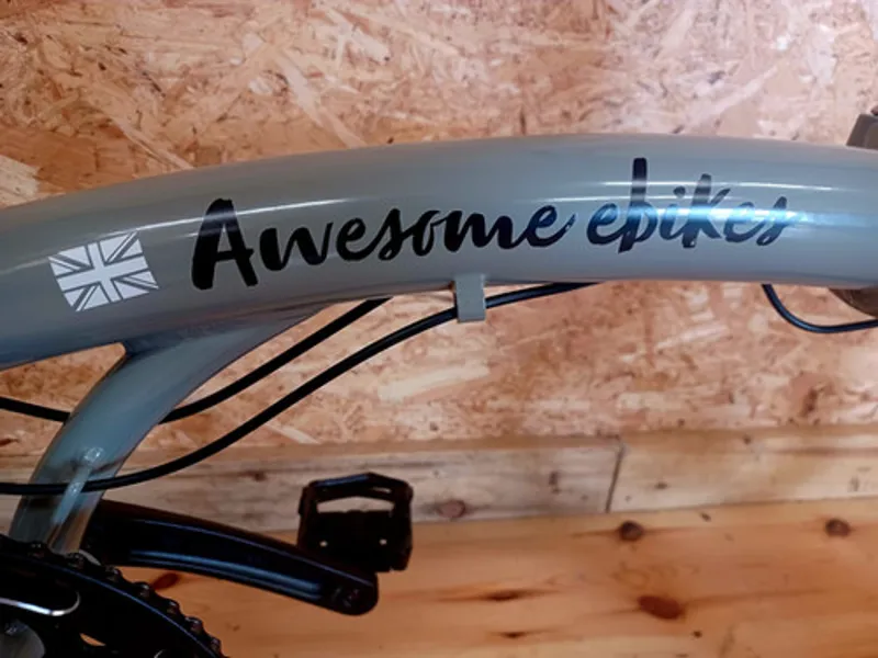Awesome Sprint E Folding Ultra Light Electric Bike in Grey-8