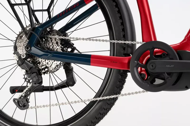 Haibike Trekking 7 High Electric Hybrid Bike Extra Large - Fruity Red/Blue-6