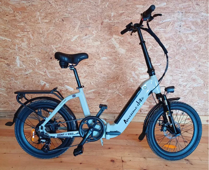 Ukebc Awesome Dart Folding Electric Bike in Grey-1